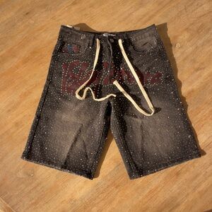 Black Vale Valley Forever Iced Out Jorts